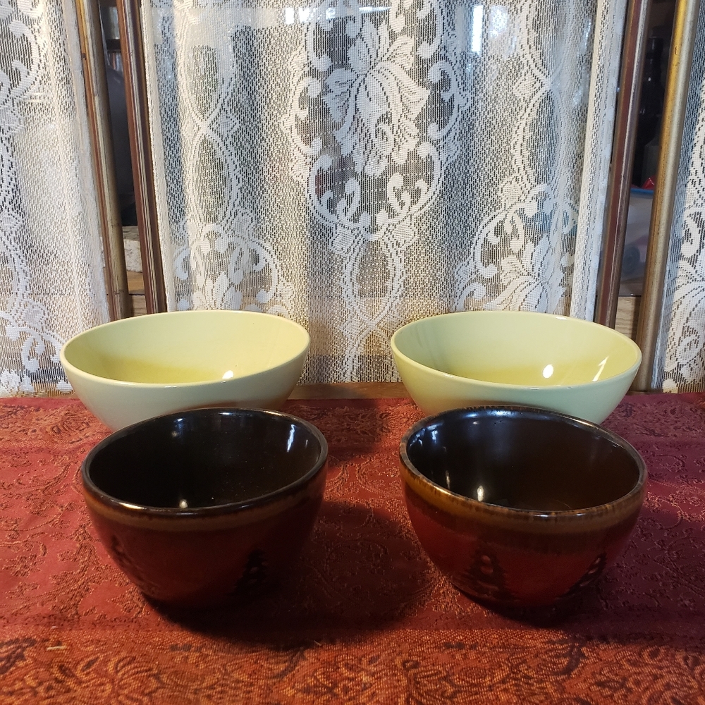 Set of Four Bowls-perfect for your cottage or cabin decor- BX16
